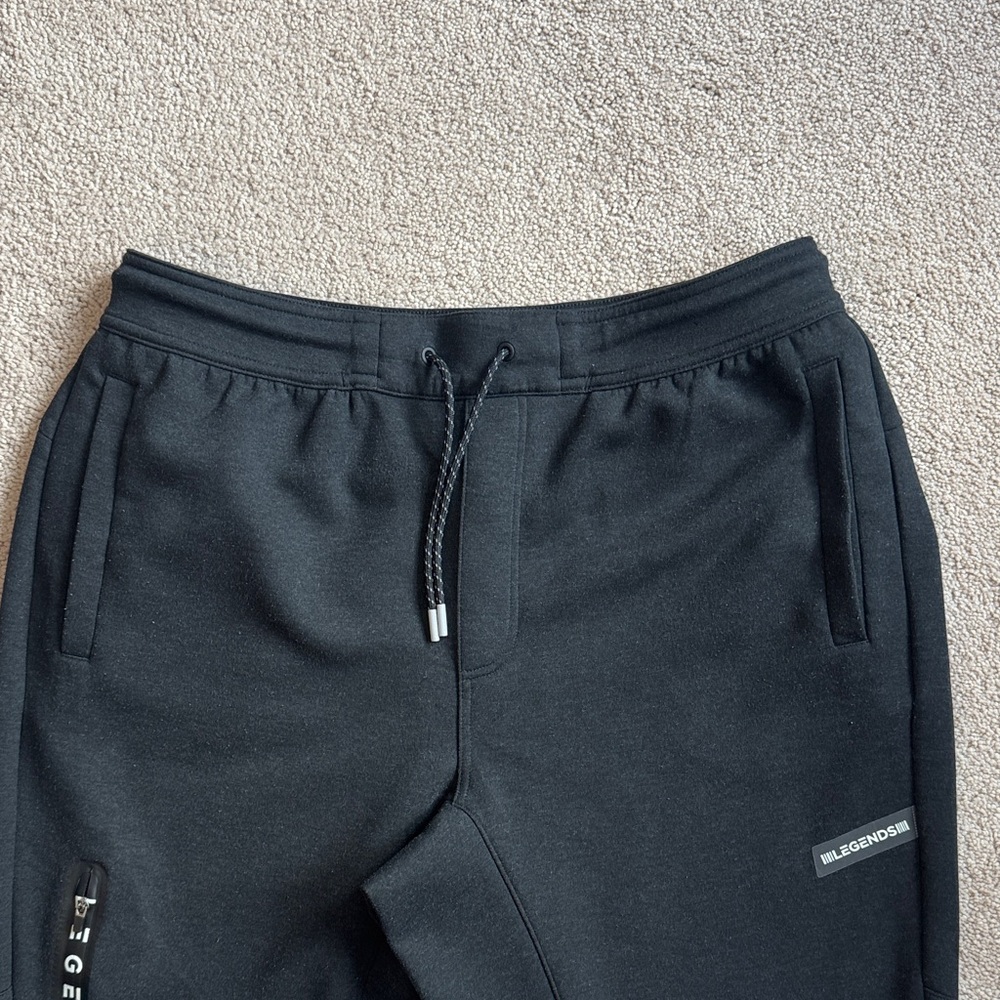 Black Men's Jogger Sweatpants - Picture 3 of 5
